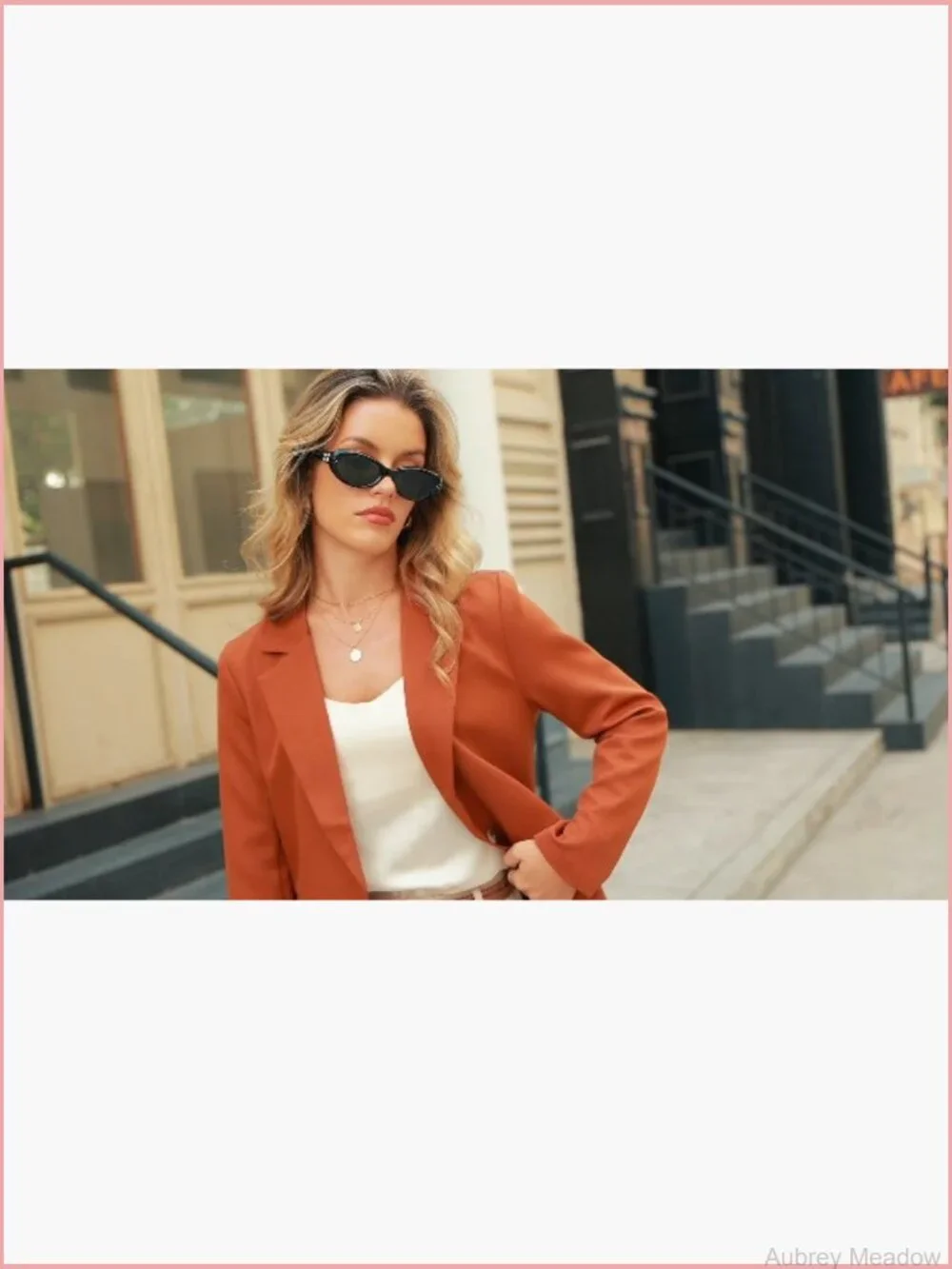 Open Front Long Sleeve Blazer with Pockets Business Casual Work Office Suit